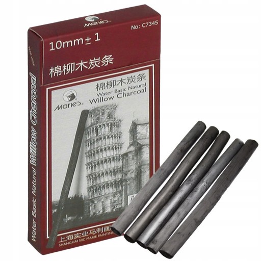 Prírodný uhlík 5 ks Maries 10 mm
