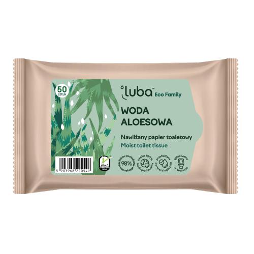 LUBA Vlhčený toaletný papier Aloe Water x50