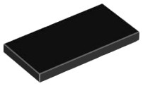 LEGO TILE 87079 2x4 čierna NOVINKA (1g)