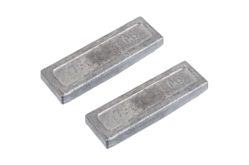 Závažie z lepeného olova, nepotiahnuté, 75 gr, 2 ks
