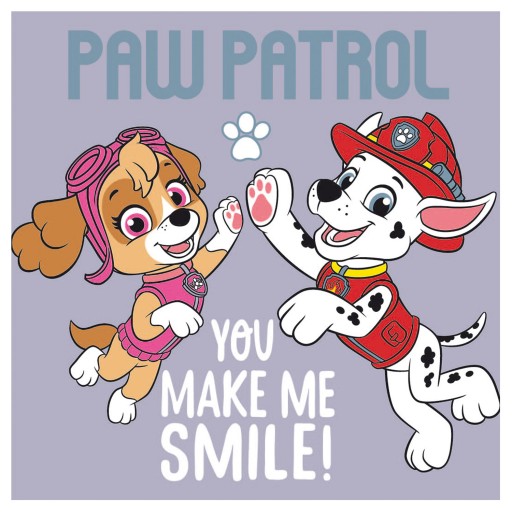 Čarovná detská osuška na ruky lisovaná do kociek Paw Patrol Skye sivá