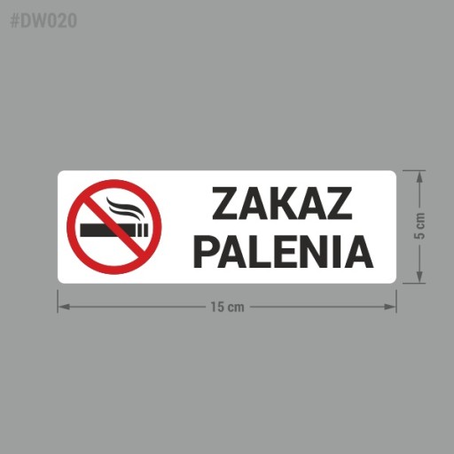 Nálepka - Zákaz fajčenia 5x15