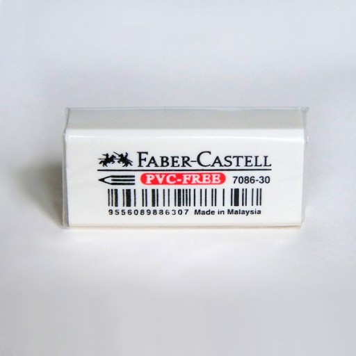 BIELA GUMA NA VYMAZANIE pasteliek FABER-CASTELL NEZANECHAJÚ ŽIADNE STOPY
