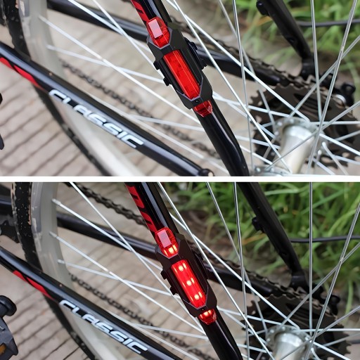 VODEODOLNÉ SVETLÁ NA BICYKEL VÝKONNÉ OSVETLENIE PREDNÉ ZADNÉ LED USB