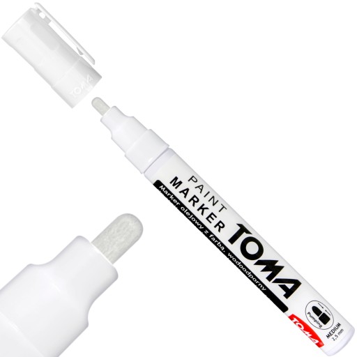 TOMA OIL MARKER TO-440 WHITE na pneumatiky