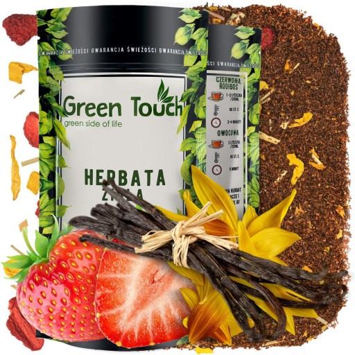 lahodný jahodový ROOIBOS, skvelá chuť, 50g