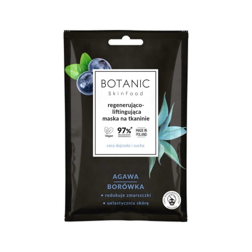 Botanic Skinfood čučoriedkovo-agáve látková maska
