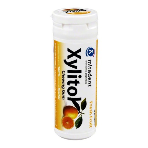 Žuvačka MIRADENT s xylitolom OVOCIE x30