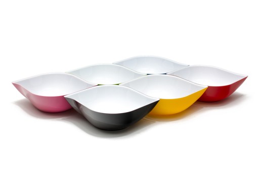 DIP BOWL ŠALÁTOVÁ MISKA NA SLADKOSTI, červená