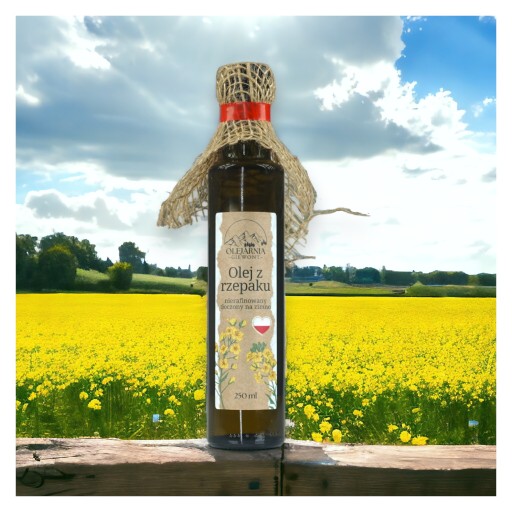 POLISH Repkový olej bez GMO, nerafinovaný 500ml Giewont Oil Plant