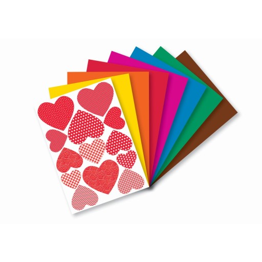 Samolepiaci výrez A4 8 listov Happy Color
