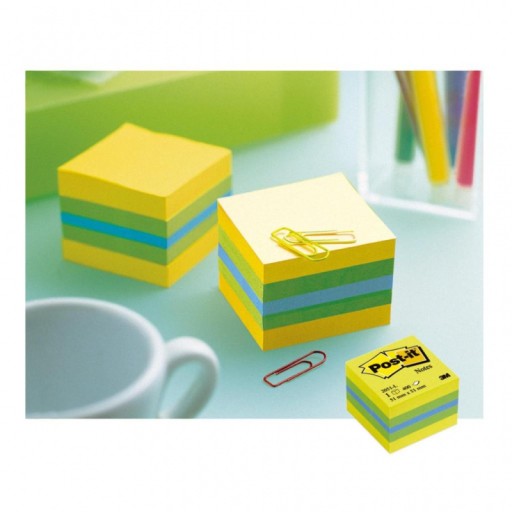 Mini Post-it Cube Lemon 51x51 400 bankoviek