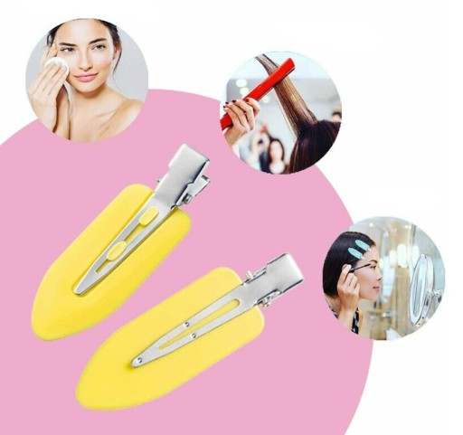 Sada 4 beztlakových sponiek na make-up do vlasov