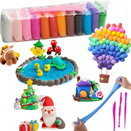 PENA PLASTICINE POLYMER CLAY SENZORY PLASTIC HOME 12 KS