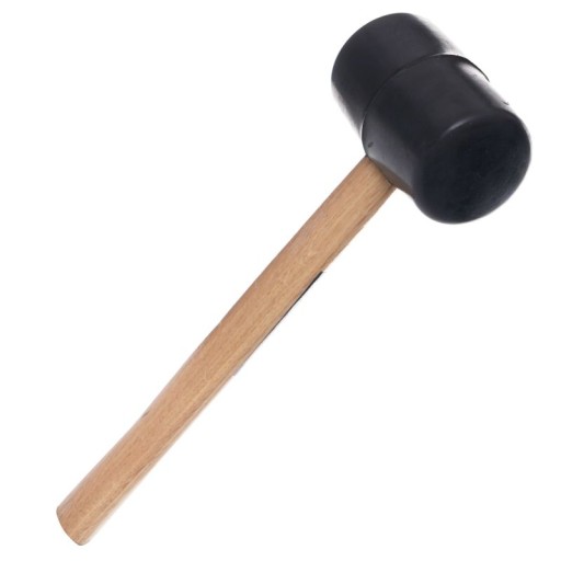 KLADIVO GUMOVÉ 0,5kg RÚČKA DREVENÁ 30cm 500g