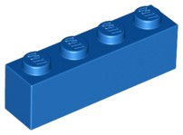 LEGO 3010 BRICK 1x4 modrá NOVINKA (20g) 12 ks.