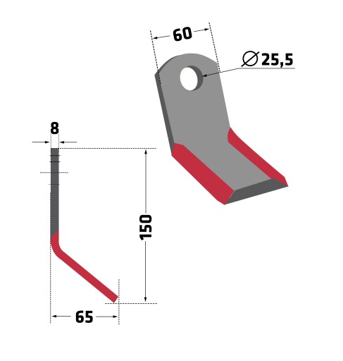 Nôž Nože Y IND-07 FEI-04 Rolmex NTY GH Ferri MP 0901003