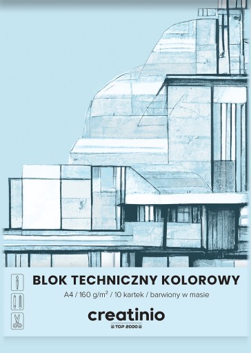 Top 2000 Technický blok A4/10K Farebný 1 ks