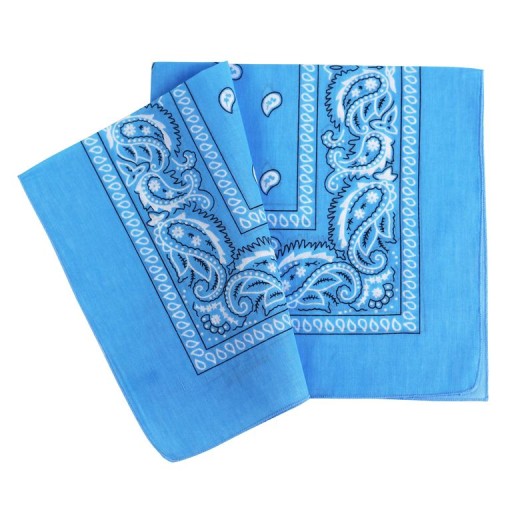BANDAM, BANDANA, ŠATKA, MODRÁ, MODRÁ
