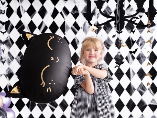 Narodeninové balóny Mačiatka Black 48cm fóliové Narodeninové balóny 1 kus