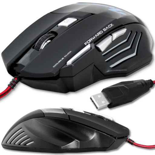 MYŠ HERNÁ MYŠ PC 2400 DPI USB KÁBLOVÁ