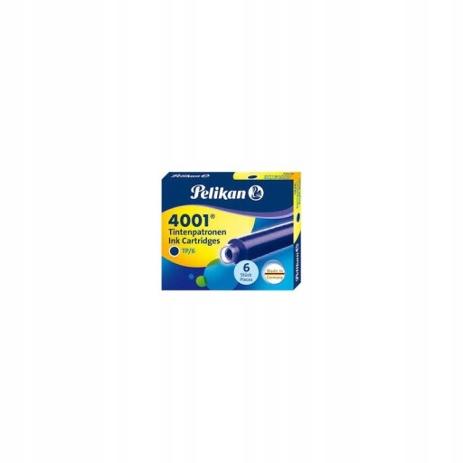 Krátke umývateľné kartuše Pelikan BLUE TP/6
