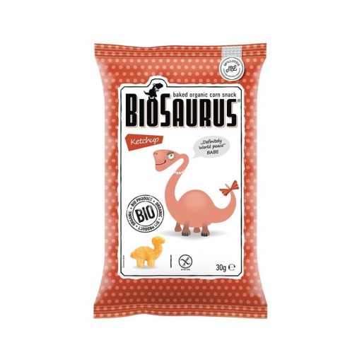Dinosaurie kečupové chrumky BIO 30g - BioSaurus