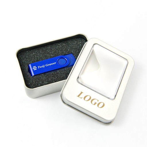 Pendrive 4 GB + kovová krabička + gravírovanie