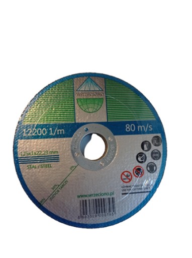 Kovový rezací kotúč 125 mm x 1,0 mm x 22,23 Vreteno