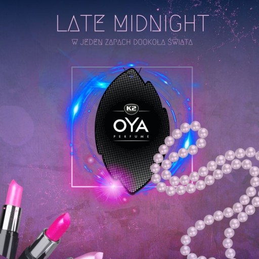 Vôňa osviežovača vzduchu do auta K2 OYA LATE MIDNIGHT