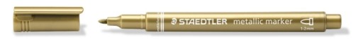 Metalický popisovač 1-2 mm, zlatý, STAEDTLER