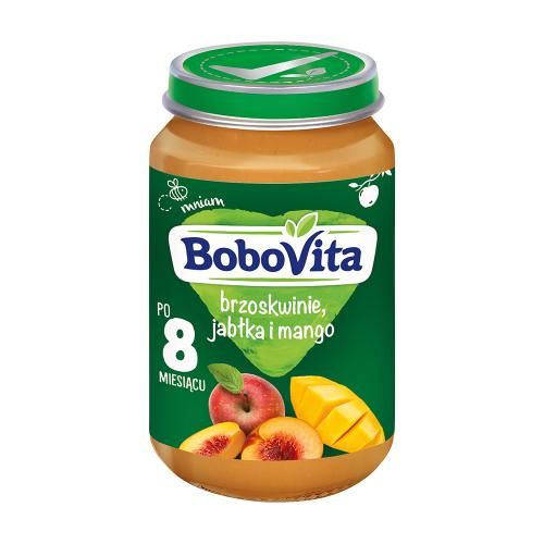 BOBOVITA Broskyne, jablká a mango 190g