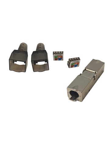 IDC-IDC káblový konektor STP Cat 6A Barrel