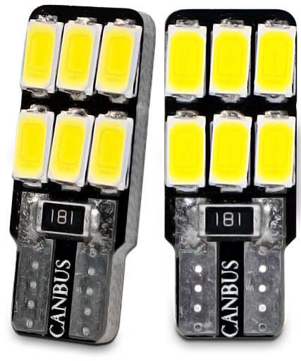 VÝKONNÁ ŽIAROVKA 6 LED W5W T10 PARKOVACIE ŽIAROVKY CANBUS B590