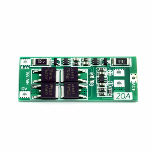 BMS modul 2S 20A 8,4V Li-Ion nabíjačka s balancerom