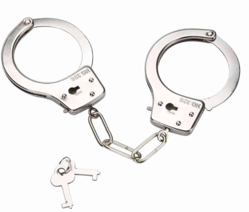 POLICAJNÁ KOVOVÁ HRAČKA PUTÁ + 2 KĽÚČE MALÝ POLICAJT