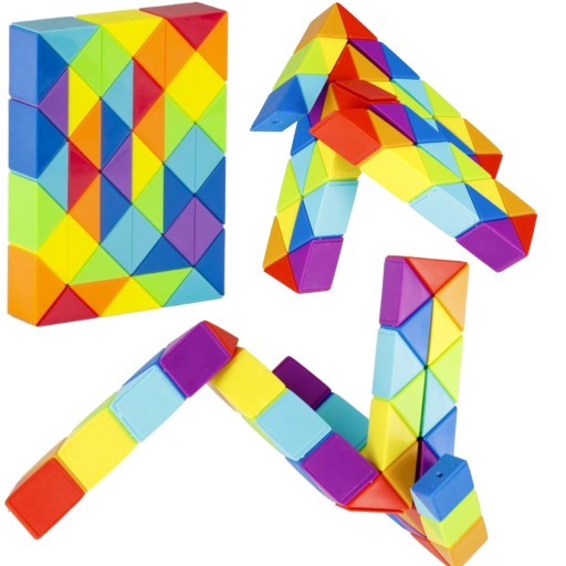 MAGIC PUZZLE RAINBOW SNAKE MAGIC SNAKE 48 EL FAREBNÝ