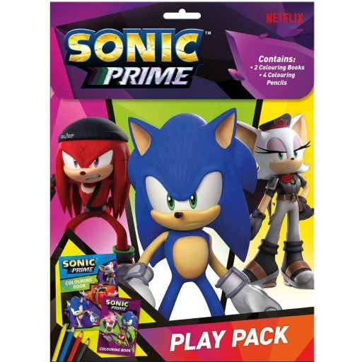 omaľovánka 2 ks kreatívna sada s pastelkami SONIC ježko