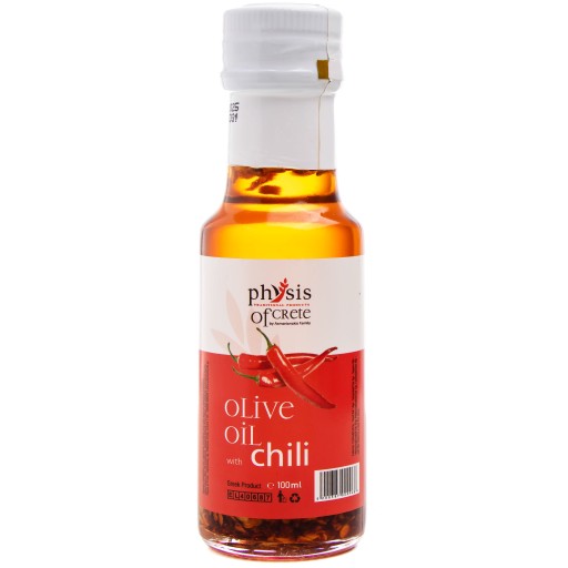 Grécky extra panenský olivový olej s príchuťou CHILI, Olivový olej z Kréty 100 ml