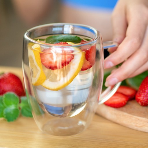 Termálne sklo s dvojitým dnom 350 ml Na čaj Káva Latte Hrubé sklo