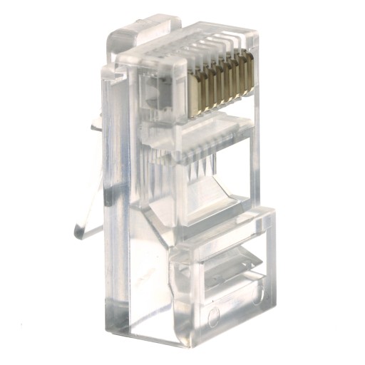 RJ45 internetová zástrčka s krytom, 10 kusov