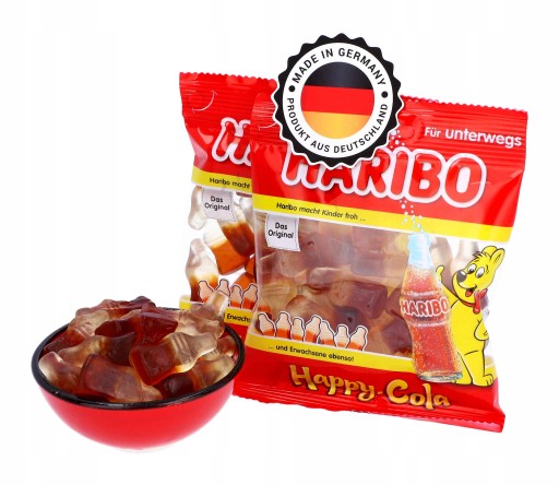 HARIBO Fruit Jelly Bears Happy Cola 100g DE