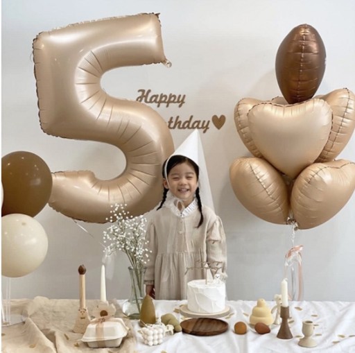 Karamelový 18 miestny balón NUDE béžový BOHO 1m héliový