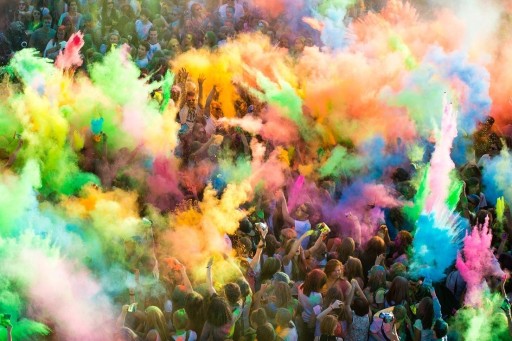 Pneumatické konfety HOLI POWDER Green Festival 30cm