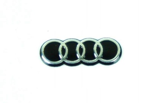 Emblém Audi, nálepka s logom, kľúč na diaľkové ovládanie, 16mm