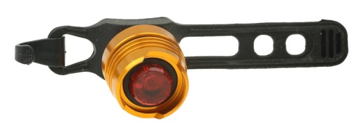 ORANŽOVÁ KOVOVÁ LAMPA NA BICYKEL