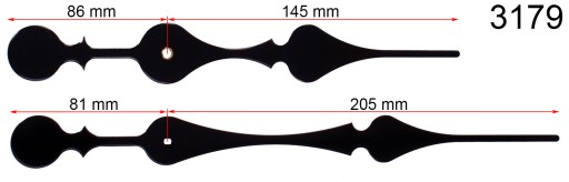 SUPER DLHÉ 20,5 cm HODINOVÉ RUČIČKY W3179