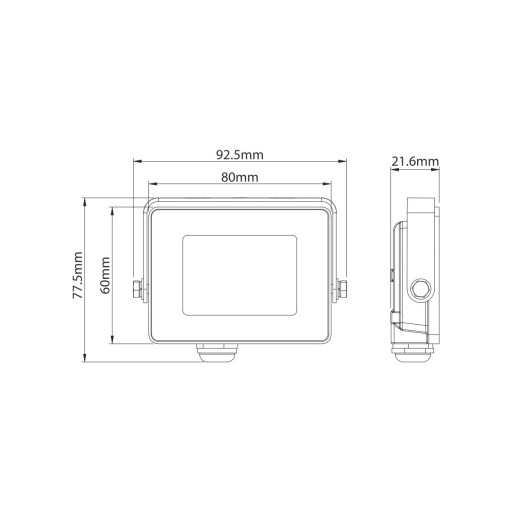 Halogénový LED reflektor 10W 6000K studený IP65 900lm