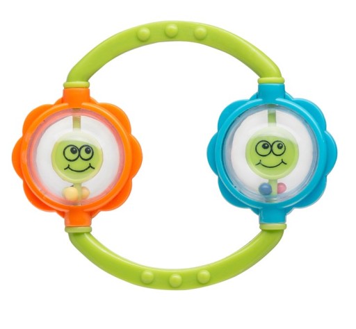 Detská hrkálka DVE loptičky Babyono 669BO 669