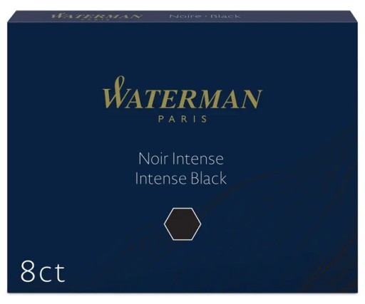 NÁPLŇKY PER WATERMAN ČIERNA ORIGINÁL 8 ks